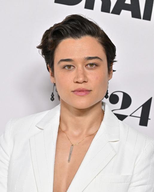 US actress Katy O'Brian attends the Los Angeles premiere of "The Drama" at the Directors Guild of America (DGA) Theater in Los Angeles on March 17, 2026. (Photo by LISA O'CONNOR / AFP)