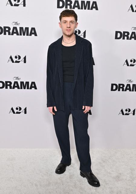 US actor Chris Perfetti attends the Los Angeles premiere of "The Drama" at the Directors Guild of America (DGA) Theater in Los Angeles on March 17, 2026. (Photo by LISA O'CONNOR / AFP)