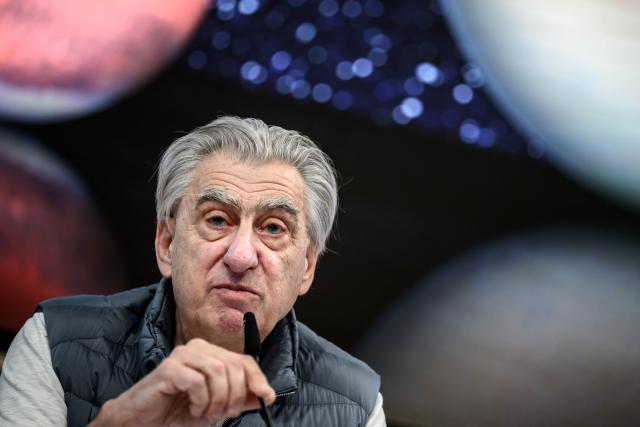 Swiss watchmaker Swatch Group CEO Nick Hayek delivers a press conference to present the group's annual results, in Biel on March 18, 2026. Swatch reported a plunge in net profit last year on weak demand for movements and other components, though it forecast a strong recovery in 2026. (Photo by Fabrice COFFRINI / AFP)