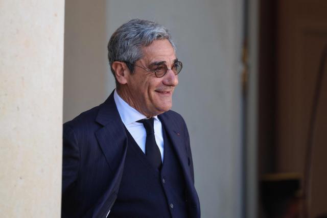 France's Trade Minister Serge Papin leaves after the weekly cabinet meeting at the presidential Elysee Palace in Paris on March 18, 2026. (Photo by Ludovic MARIN / AFP)