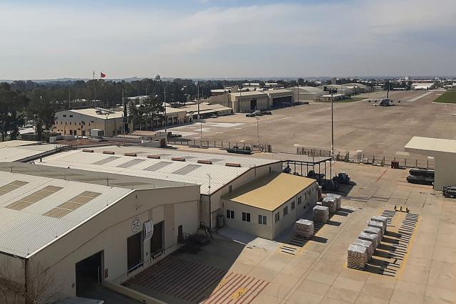 This photograph shows a general view of the Incirlik air base in Adana, south-eastern Turkey, on March 18, 2026. Turkey's defence ministry said on March 18, 2026 NATO was deploying a new Patriot missile battery at Incirlik air base, just days after a third ballistic missile from Iran was shot down. (Photo by Burcin GERCEK / AFP)