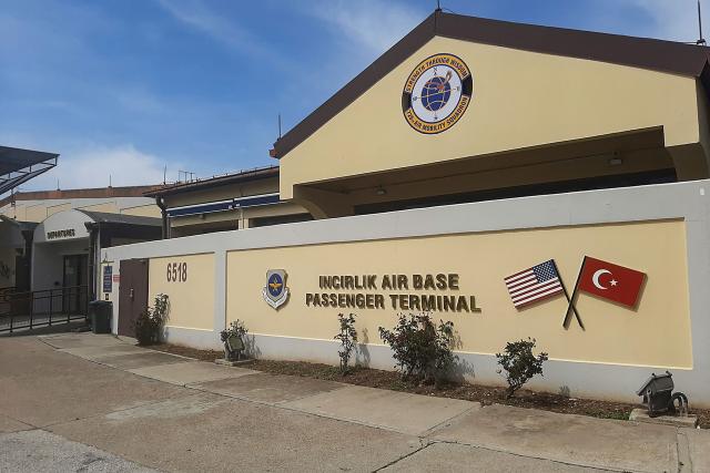 This photograph shows facilities at the Incirlik air base in Adana, south-eastern Turkey, on March 18, 2026. Turkey's defence ministry said on March 18, 2026 NATO was deploying a new Patriot missile battery at Incirlik air base, just days after a third ballistic missile from Iran was shot down. (Photo by Burcin GERCEK / AFP)