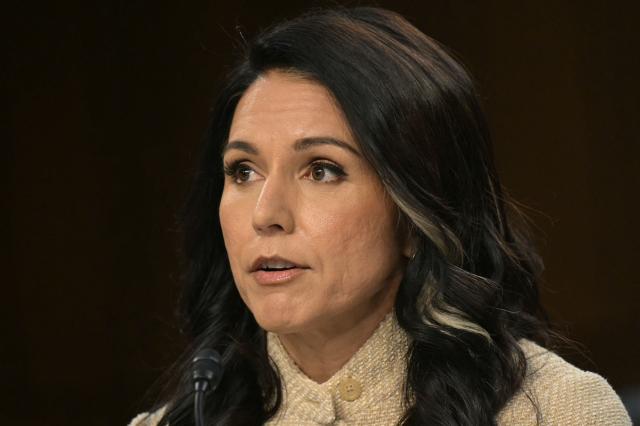 US Director of National Intelligence Tulsi Gabbard testifies during a Senate Committee on Intelligence hearing to examine worldwide threats, on Capitol Hill in Washington, DC, on March 18, 2026. (Photo by Oliver Contreras / AFP)