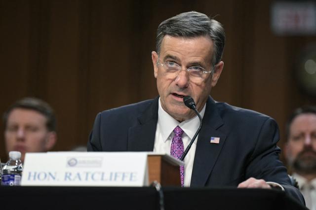 CIA Director John Ratcliffe testifies during a Senate Committee on Intelligence hearing to examine worldwide threats, on Capitol Hill in Washington, DC, on March 18, 2026. (Photo by Oliver Contreras / AFP)