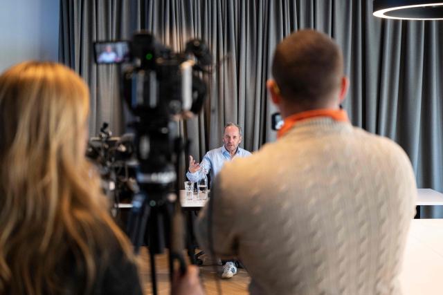 CEO of Titlis Bergbahnen Norbert Patt speaks during a press conference in Engelberg central Switzerland, on March 18, 2026, after a gondola cabin detached from its cable and crashed. A gondola cabin detached from its cable on March 18, 2026 morning at the Engelberg-Titlis ski resort in central Switzerland, killing its passenger, according to the cantonal police. (Photo by Ennio LEANZA / AFP)