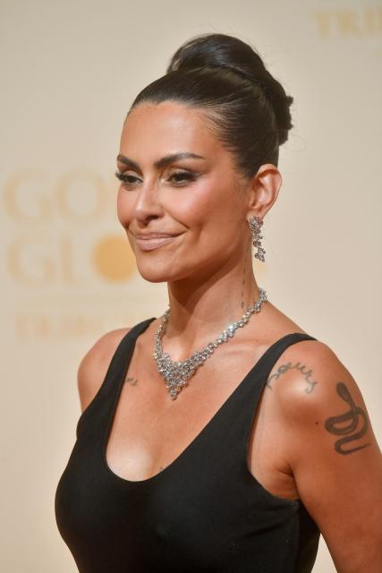 Brazilian actress Cleo Pires poses for a photo on the red carpet during the Golden Globes Tribute Gala at the Copacabana Palace Hotel in Rio de Janeiro, Brazil on March 18, 2026. (Photo by Daniel RAMALHO / AFP)