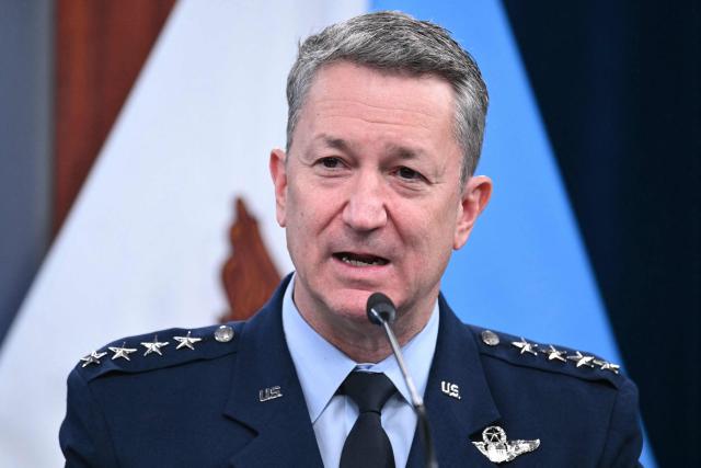 Chairman of the Joint Chiefs of Staff General Dan Caine speaks during a news conference at the Pentagon in Washington, DC, on March 19, 2026. Oil and gas prices soared Thursday after Iran hit the world's largest liquefied natural gas (LNG) facility in Qatar and threatened to destroy the region's energy infrastructure, and US President Donald Trump warned of a furious US response if such attacks continued. (Photo by Mandel NGAN / AFP)