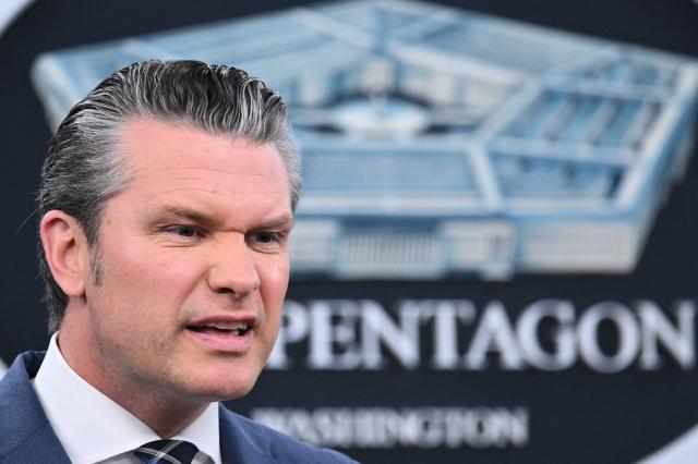 US Secretary of Defense Pete Hegseth speaks during a news conference at the Pentagon in Washington, DC, on March 19, 2026. Oil and gas prices soared Thursday after Iran hit the world's largest liquefied natural gas (LNG) facility in Qatar and threatened to destroy the region's energy infrastructure, and US President Donald Trump warned of a furious US response if such attacks continued. (Photo by Mandel NGAN / AFP)