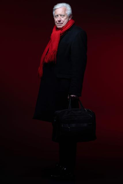 Writer and lecturer specialised in cemeteries Bertrand Beyern, poses during a photo session in Paris on March 18, 2026. (Photo by Joel Saget / AFP)