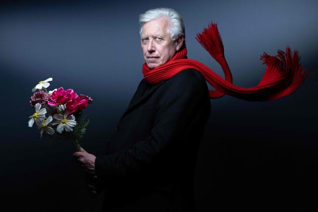 Writer and lecturer specialised in cemeteries Bertrand Beyern, poses during a photo session in Paris on March 18, 2026. (Photo by Joel Saget / AFP)