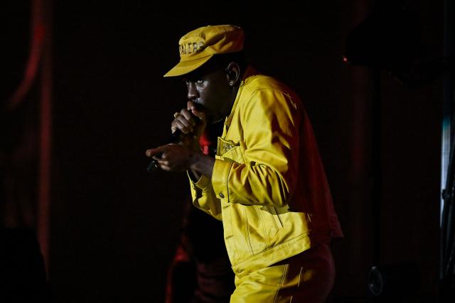 US rapper Tyler, The Creator performs on stage during the first day of the Estereo Picnic music festival at the Simon Bolivar park in Bogota on March 20, 2026. (Photo by Alejandro GONZALEZ / AFP)