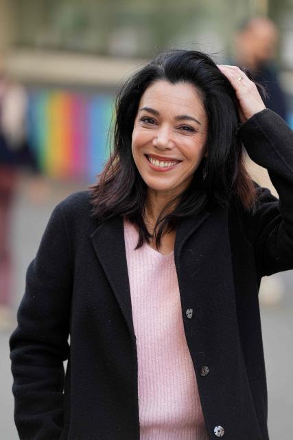 Paris' Left-wing La France Insoumise (LFI) Mayoral candidate Sophia Chikirou reacts as she leaves a polling station after casting her vote during the second round of France's 2026 municipal elections in Paris on March 22, 2026. (Photo by Zakaria ABDELKAFI / AFP)