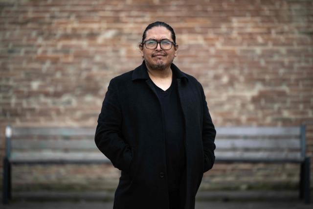 Bolivian director, producer and screenwriter Alvaro Olmos Torrico poses on the sidelines of the Cinelatino Latin American film festival in Toulouse, southern France on March 22, 2026. (Photo by Lionel BONAVENTURE / AFP)