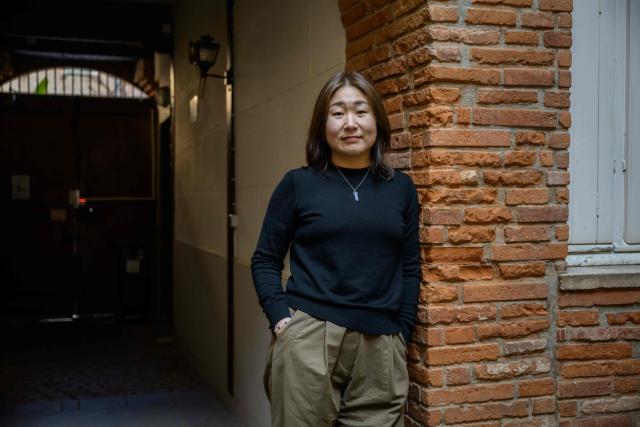 Argentine director Cecilia Kang poses for a portrait during the 38th Celatino Latin American Film Festival in Toulouse on March 23, 2026. (Photo by Ed JONES / AFP)