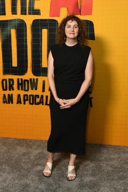 Film producer Carolyne Jurriaans attends the premiere of "The AI Doc: Or How I Became an Apocaloptimist" at the Academy Museum of Motion Pictures in Los Angeles on March 23, 2026. (Photo by Unique Nicole / AFP)