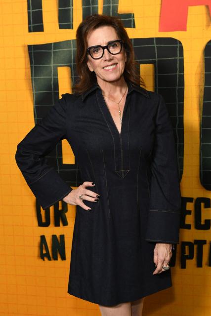 US film producer Diane Becker attends the premiere of "The AI Doc: Or How I Became an Apocaloptimist" at the Academy Museum of Motion Pictures in Los Angeles on March 23, 2026. (Photo by Unique Nicole / AFP)