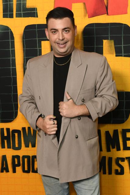 Dylan Lujano attends the premiere of "The AI Doc: Or How I Became an Apocaloptimist" at the Academy Museum of Motion Pictures in Los Angeles on March 23, 2026. (Photo by Unique Nicole / AFP)