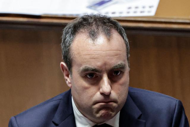 France's Prime Minister Sebastien Lecornu looks on during a session of questions to the government at The National Assembly, France's lower house of parliament in Paris on March 24, 2026. (Photo by STEPHANE DE SAKUTIN / AFP)