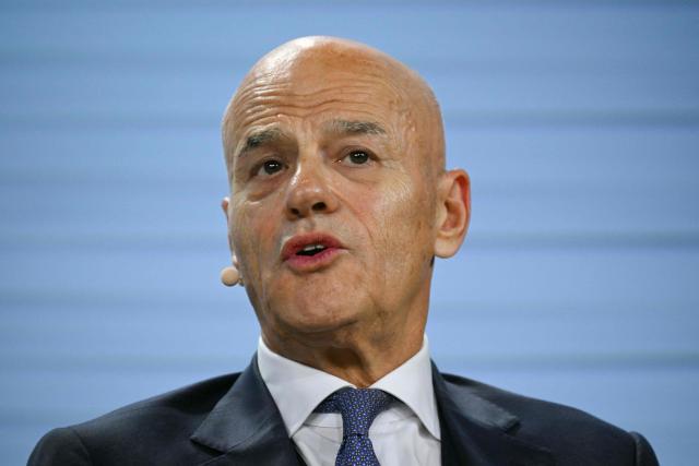 Eni CEO Claudio Descalzi during the 2026 CERAWeek by S&P Global energy conference in Houston, Texas on March 24, 2026. (Photo by RONALDO SCHEMIDT / AFP)