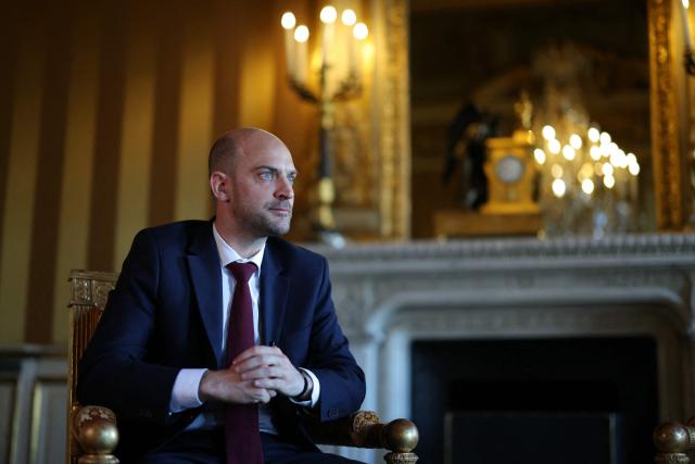 France's Foreign Affairs Minister Jean-Noel Barrot attends an interview with AFP journalists at the Quai d'Orsay French Foreign ministry in Paris on March 24, 2026. (Photo by Thomas SAMSON / AFP)