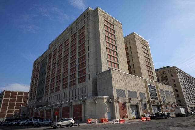 Outside view of the Metropolitan Detention Center on the eve of ousted Venezuelan president Nicolas Maduro's scheduled court appearance in New York on March 25, 2026. Lawyers for the ousted Venezuelan president Nicolas Maduro are expected to push for the dismissal of his drug trafficking charges when he appears in a New York court on March 26. The Manhattan hearing comes as Washington cautiously warms ties with Caracas, with the question of who will pay the legal fees of the former autocrat and his wife expected to take center stage. (Photo by ANGELA WEISS / AFP)