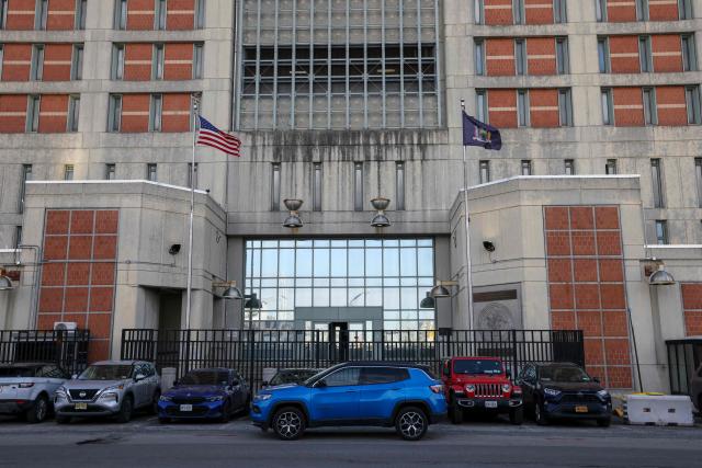 Outside view of the Metropolitan Detention Center on the eve of ousted Venezuelan president Nicolas Maduro's scheduled court appearance in New York on March 25, 2026. Lawyers for the ousted Venezuelan president Nicolas Maduro are expected to push for the dismissal of his drug trafficking charges when he appears in a New York court on March 26. The Manhattan hearing comes as Washington cautiously warms ties with Caracas, with the question of who will pay the legal fees of the former autocrat and his wife expected to take center stage. (Photo by ANGELA WEISS / AFP)
