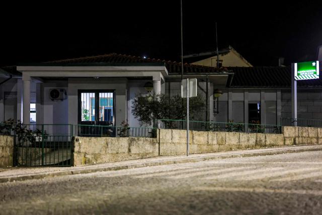 The police station of the Portuguese Guarda Nacional Republicana (GNR) where a Frenchman suspected of a double-homicide and kidnapping is being held after his arrest is seen in Meda, Guarda district, northeastern Portugal late March 25, 2026. The bodies of two women who had been missing in the southwest of France since Friday were found in Portugal on Wednesday, “buried in an isolated location,” the Portuguese judicial police announced, following the arrest the previous day of the Frenchman suspected of abducting and holding them, Cedric Prizzon, who is the ex-partner of one and the current partner of the other. (Photo by PATRICIA DE MELO MOREIRA / AFP)
