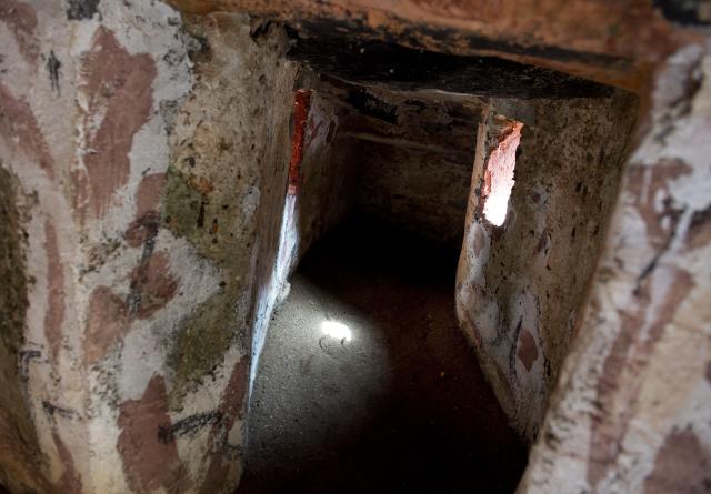 (FILES) A holding cell in the House of Slaves, or Maison des Esclaves, at Goree Island off the coast of Dakar, Senegal, on June 26, 2013. The UN General Assembly on March 25, 2026 designated the transatlantic African slave trade as "the gravest crime against humanity," in a move advocates hailed as a step towards healing and possible reparations.
The resolution was adopted to applause by a vote of 123 in favor, three against -- the United States, Israel and Argentina -- and 52 abstentions, including Britain and member states of the European Union. (Photo by Saul LOEB / AFP)