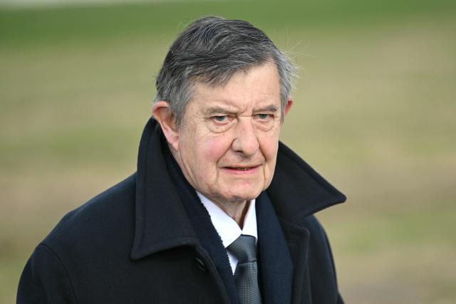 Former Secretary-General of the Office of the President of the French Republic Jean-Pierre Jouyet arrives at a national tribute to former French Prime Minister Lionel Jospin at the Hotel des Invalides in Paris on March 26, 2026. Born on July 12, 1937, former French prime minister Lionel Jospin, a Socialist who introduced the 35-hour work week and civil partnerships for gay couples, has died aged 88, his family said on March 23, 2026. (Photo by Bertrand GUAY / AFP)