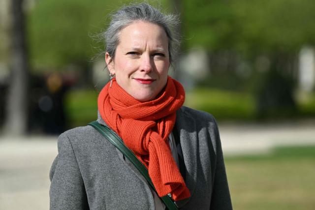 Newly elected Mayor of Paris' 12th arrondissement Lucie Castets arrives at a national tribute to former French Prime Minister Lionel Jospin at the Hotel des Invalides in Paris on March 26, 2026. Born on July 12, 1937, former French prime minister Lionel Jospin, a Socialist who introduced the 35-hour work week and civil partnerships for gay couples, has died aged 88, his family said on March 23, 2026. (Photo by Bertrand GUAY / AFP)