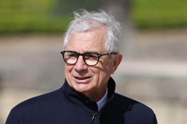 Former president of the National Assembly Claude Bartolone leaves after a national tribute to former French Prime Minister Lionel Jospin at the Hotel des Invalides in Paris on March 26, 2026. Born on July 12, 1937, former French prime minister Lionel Jospin, a Socialist who introduced the 35-hour work week and civil partnerships for gay couples, has died aged 88, his family said on March 23, 2026. (Photo by Ludovic MARIN / AFP)