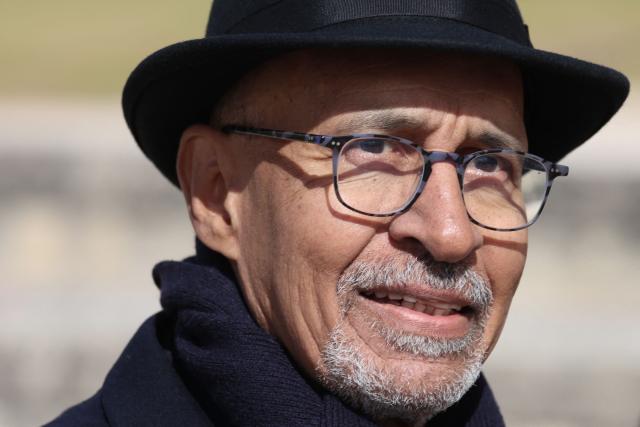 Former head of SOS Racisme NGO, Harlem Desir leaves after a national tribute to former French Prime Minister Lionel Jospin at the Hotel des Invalides in Paris on March 26, 2026. Born on July 12, 1937, former French prime minister Lionel Jospin, a Socialist who introduced the 35-hour work week and civil partnerships for gay couples, has died aged 88, his family said on March 23, 2026. (Photo by Ludovic MARIN / AFP)