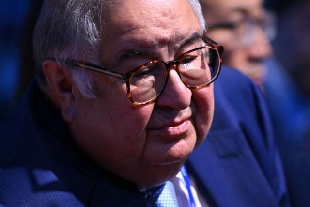 Uzbek-born Russian businessman Alisher Usmanov attends the Congress of the Russian Union of Industrialists and Entrepreneurs in Moscow on March 26, 2026. (Photo by Igor IVANKO / AFP)