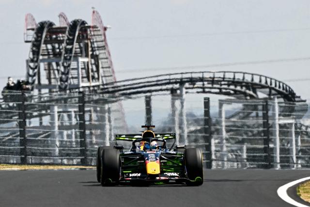 Red Bull Racing's Dutch driver Max Verstappen drives during the first practice session ahead of the Formula One Japanese Grand Prix at the Suzuka circuit in Suzuka, Mie prefecture on March 27, 2026. (Photo by Toshifumi KITAMURA / AFP)