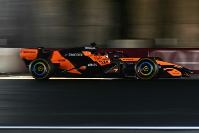 McLaren's Australian driver Oscar Piastri drives during the second practice session ahead of the Formula One Japanese Grand Prix at the Suzuka circuit in Suzuka, Mie prefecture on March 27, 2026. (Photo by Philip FONG / AFP)