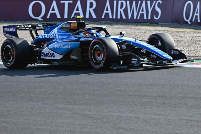 Williams' Spanish driver Carlos Sainz drives during the second practice session ahead of the Formula One Japanese Grand Prix at the Suzuka circuit in Suzuka, Mie prefecture on March 27, 2026. (Photo by Philip FONG / AFP)