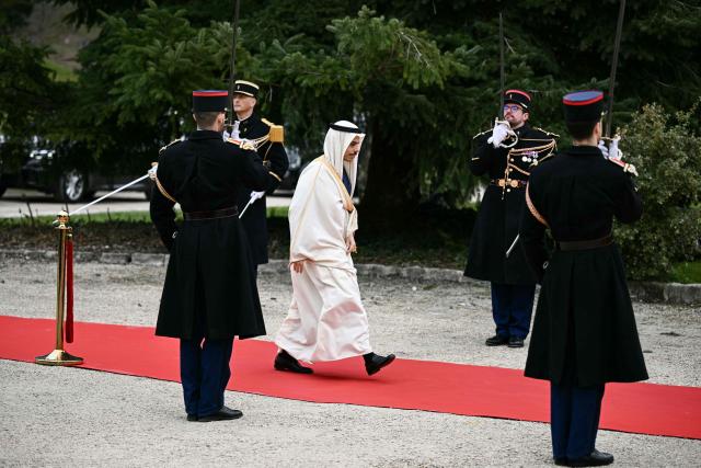 Saudi Arabia's Foreign Minister Faisal bin Farhan arrives to attend a G7 Foreign Ministers' meeting at the Vaux-de-Cernay Abbey in Cernay-la-Ville outside Paris, on March 27, 2026. Foreign ministers from the G7 will take part part in a two-day meeting with European nations and allies seeking to narrow differences with the US on the Middle East war while keeping other crises like Ukraine and Gaza high on the agenda. (Photo by Brendan SMIALOWSKI / POOL / AFP)