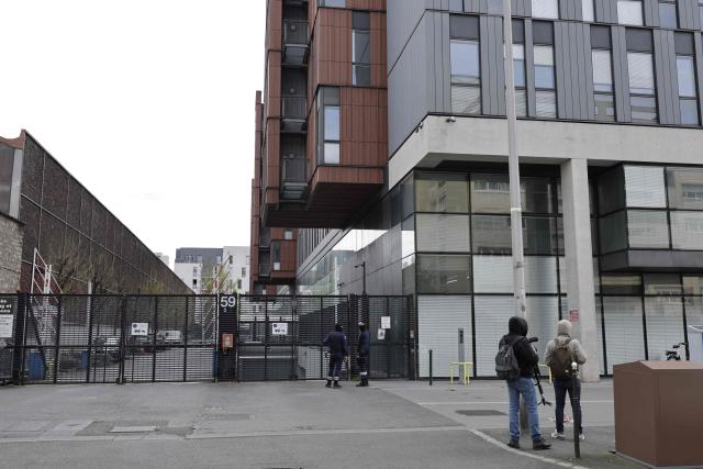 This photograph shows the Office national antifraude (ONAF, National Anti-fraud Office) building where Congolese singer, rapper, and singer-songwriter GIMS, formerly known as Maître Gims, is being interrogated, in Ivry-sur-Seine, south of Paris, on March 27, 2026. The police custody of rapper and singer Gims, who has been questioned by police since March 25, 2026 in connection with an alleged money laundering case, was extended on March 26, according to the National Prosecutors Office for Organized Crime. (Photo by STEPHANE DE SAKUTIN / AFP)