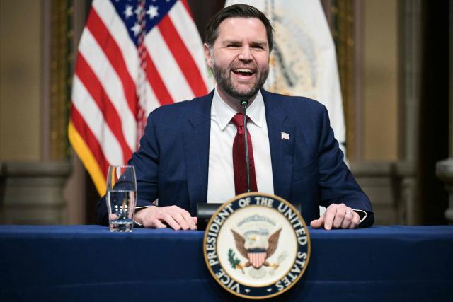 US Vice President JD Vance addresses a Fraud Task Force meeting in the Indian Treaty Room at the White House in Washington, DC, on 27 March, 2026. (Photo by Oliver Contreras / AFP)