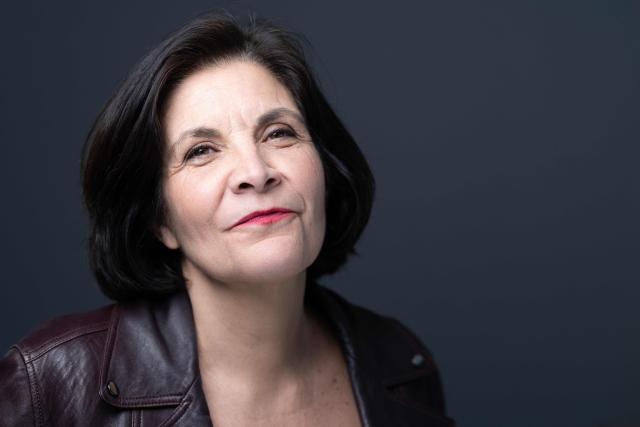 French public Radio channel France Inter director Celine Pigalle poses for a portrait at the 'Maison de la Radio et de la Musique', headquarters of Radio France, in Paris on March 24, 2026. (Photo by Joel Saget / AFP)