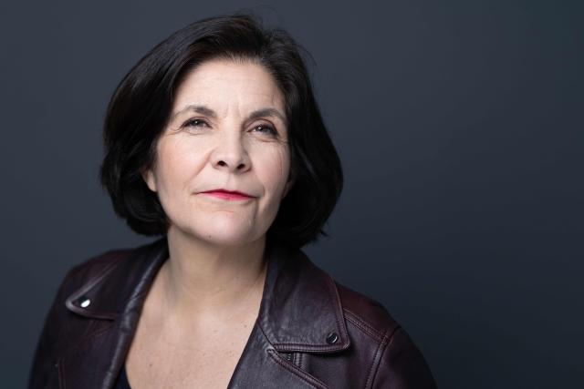 French public Radio channel France Inter director Celine Pigalle poses for a portrait at the 'Maison de la Radio et de la Musique', headquarters of Radio France, in Paris on March 24, 2026. (Photo by Joel Saget / AFP)