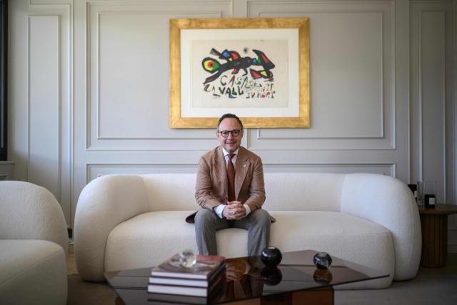 Head of the Andorran government Xavier Espot Zamora poses for a photo at his office in Andorra on March 26, 2026. Enclosed between France and Spain, the principality—whose co-princes are French President Emmanuel Macron and the Catholic bishop of the Spanish border town of Urgell, Bishop Josep-Lluis Serrano Pentinat, are the co-princes, is, along with the Vatican, the only state in Europe to completely ban abortion, even in cases of rape, incest, danger to the mother, or fetal illness.  The head of the government of the Principality of Andorra, where abortion remains prohibited under all circumstances, told AFP that he is hopeful of “decriminalizing” abortion within a year, but without legalizing it, ruling out any changes to Andorran institutions. (Photo by Ed JONES / AFP)