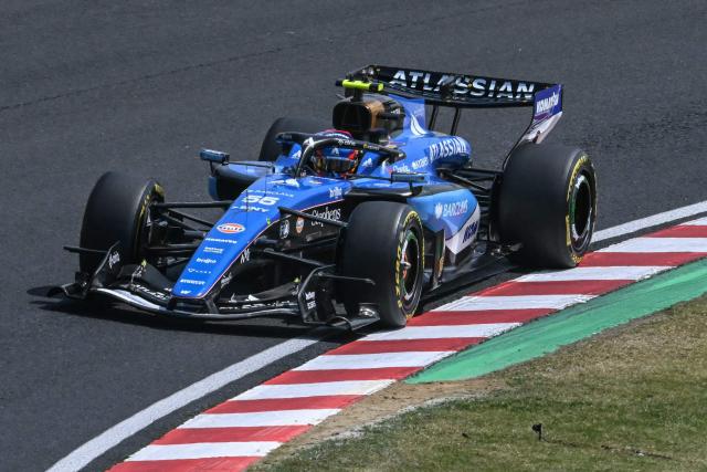 Williams' Spanish driver Carlos Sainz drives during the third practice session ahead of the Formula One Japanese Grand Prix at the Suzuka circuit in Suzuka, Mie prefecture on March 28, 2026. (Photo by ANDREW CABALLERO-REYNOLDS / AFP)