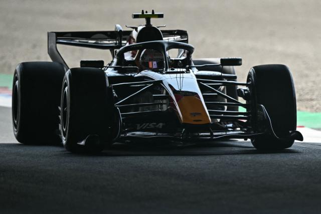 Red Bull Racing's French driver Isack Hadjar drives during the third practice session ahead of the Formula One Japanese Grand Prix at the Suzuka circuit in Suzuka, Mie prefecture on March 28, 2026. (Photo by Philip FONG / AFP)