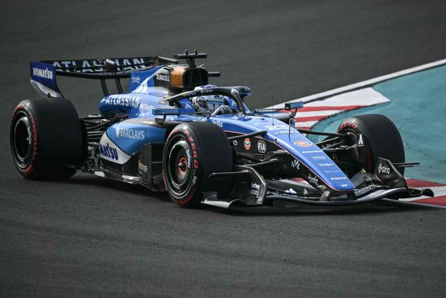 Williams' Thai driver Alexander Albon drives during the qualifying session ahead of the Formula One Japanese Grand Prix at the Suzuka circuit in Suzuka, Mie prefecture on March 28, 2026. (Photo by Philip FONG / AFP)