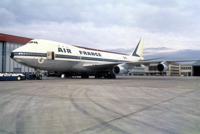 (FILES) An Air France Boeing 747 is seen at Orly's airport in May 1970. Air France is leaving Paris Orly Airport on March 28, 2026 to refocus its operations on Roissy Paris-Charles de Gaulle Airport, which will continue to serve routes to Nice, Toulouse and Marseille. The last flight bearing the French airline’s livery is a Nice-Paris service due to land at Orly at 9.55 pm, Air France told AFP. (Photo by AFP)