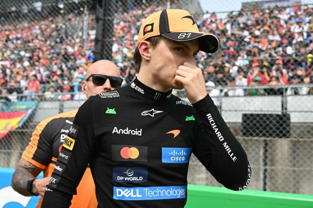 McLaren's Australian driver Oscar Piastri is seen before the start of the Formula One Japanese Grand Prix at the Suzuka circuit in Suzuka, Mie prefecture on March 29, 2026. (Photo by ANDREW CABALLERO-REYNOLDS / AFP)