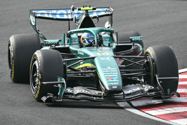 Aston Martin's Spanish driver Fernando Alonso drives during the Formula One Japanese Grand Prix at the Suzuka circuit in Suzuka, Mie prefecture on March 29, 2026. (Photo by Philip FONG / AFP)