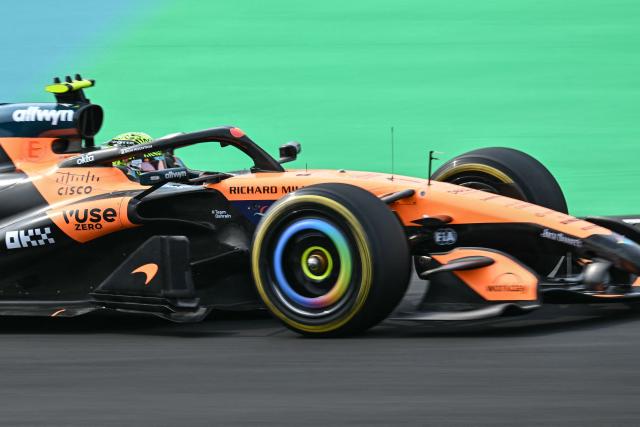 McLaren's British driver Lando Norris drives during the Formula One Japanese Grand Prix at the Suzuka circuit in Suzuka, Mie prefecture on March 29, 2026. (Photo by Philip FONG / AFP)