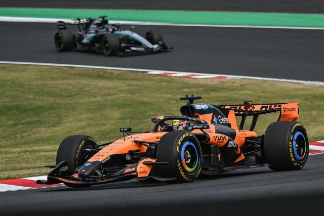 McLaren's Australian driver Oscar Piastri drives during the Formula One Japanese Grand Prix at the Suzuka circuit in Suzuka, Mie prefecture on March 29, 2026. (Photo by ANDREW CABALLERO-REYNOLDS / AFP)